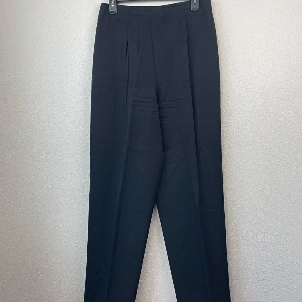 Vintage Evan Picone Black Wool Slack Pants Size 10 EUC